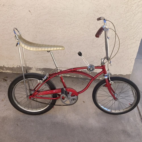Vintage Red Fenderless 1969 Schwinn Sting-ray 3 Speed STIK-SHIFT     #ME13368