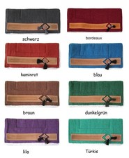 Pony Western Pad mit weichem Webfell und Lederverzierung, Rückenlänge ca. 62 cm