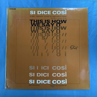 No Artist - Si Dice Cosi - This Is How We Say It. A BBC Television Course