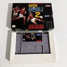 Super Goal 2 Nintendo SNES Box Cart Soccer Football Game NO MANUAL