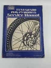 Genuine Yamaha TT/XT/SR 500 1976-79 Motorcycle Models Service Manual Original