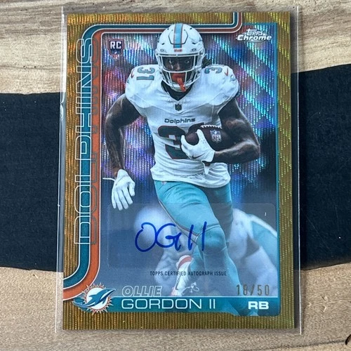 2025 Topps Chrome Ollie Gordon II Gold Wave Refractor (RAW)