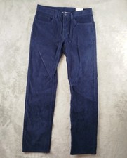 NWT Brooks Brothers Corduroy Navy Blue Pants Mens 32x32 Cotton 5 Pocket