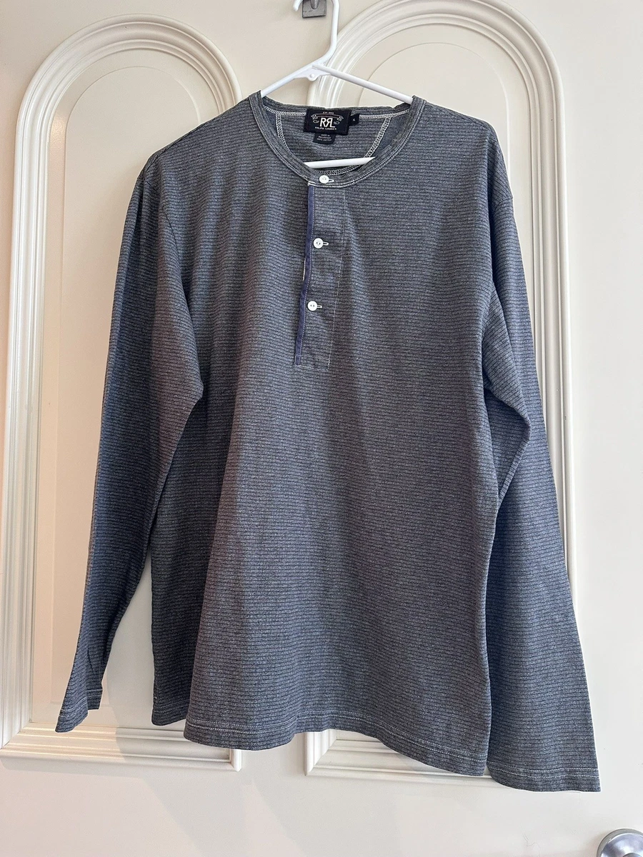 Lauren Ralph Lauren Henley Striped Casual Button-Down Shirts for