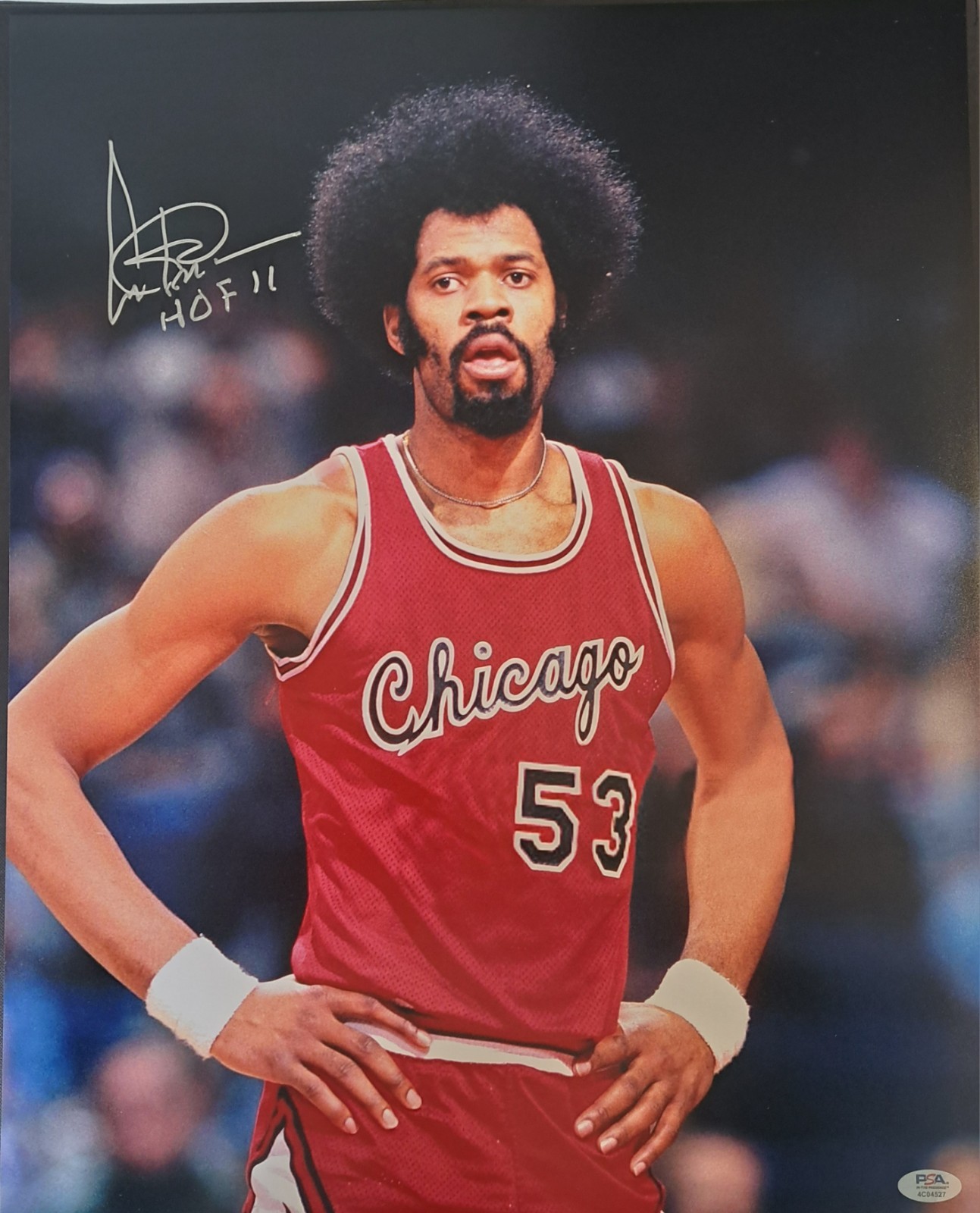 Artis Gilmore Autographed Signed Chicago Bulls HOF 2011 16x20 Pic PSA Photo 