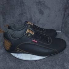 Zapatillas informales Levis Shoes para hombre talla 12 negras sintéticas bajas 5188464A