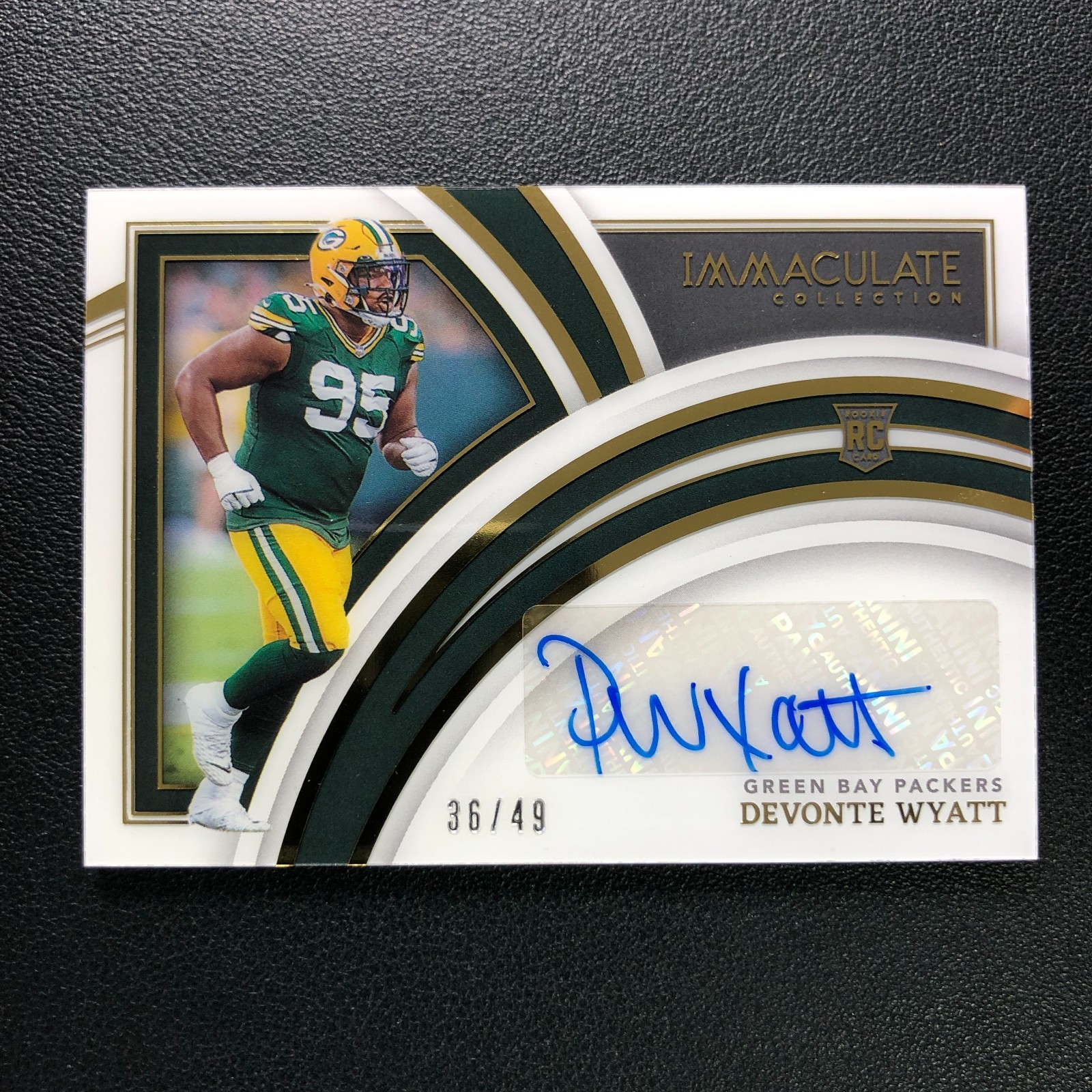 Devonte Wyatt Panini Immaculate Collection #152 Autograph