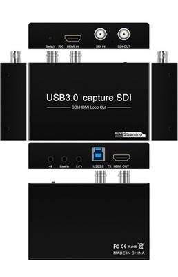 HDMI SDI to USB Capture Card USB3.0 1080P60fps SDI to HDMI Converter SDI Out&...