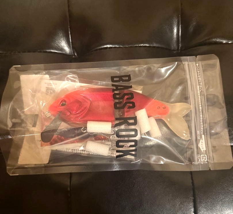 Bass Rock Nihill Bass Lure Cheetah Red New Handmade 15cm Swimbait - Image 1