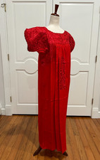 San Antonino Maxi Dress, Oaxaca Mexican dress. hand Embroidered. Silk Threads,