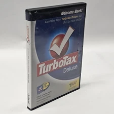 TurboTax Deluxe For 2004 Tax Year State & Federal Filing Software NEW SEALED 
