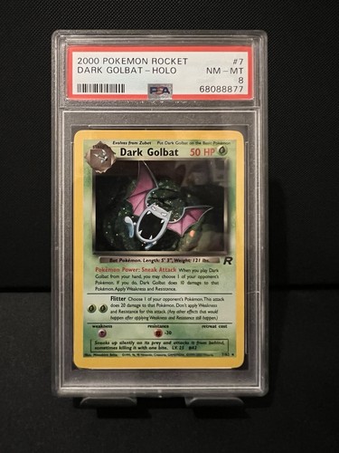 Dark Golbat (Unlimited) graded PSA 8 for sale on eBay