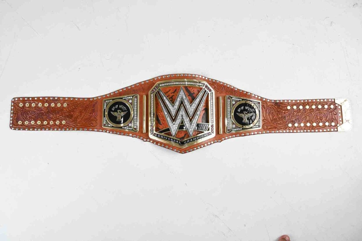 WWE Universal Championship Belt CNC 16mm Brass 24k Gold Plated
