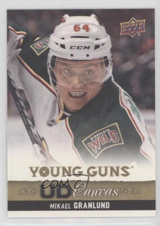 2013-14 Upper Deck UD Canvas Young Guns Mikael Granlund #C110 2d8