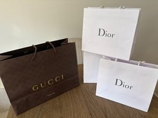 Gucci & Dior borse della spesa vuote 4 pezzi
