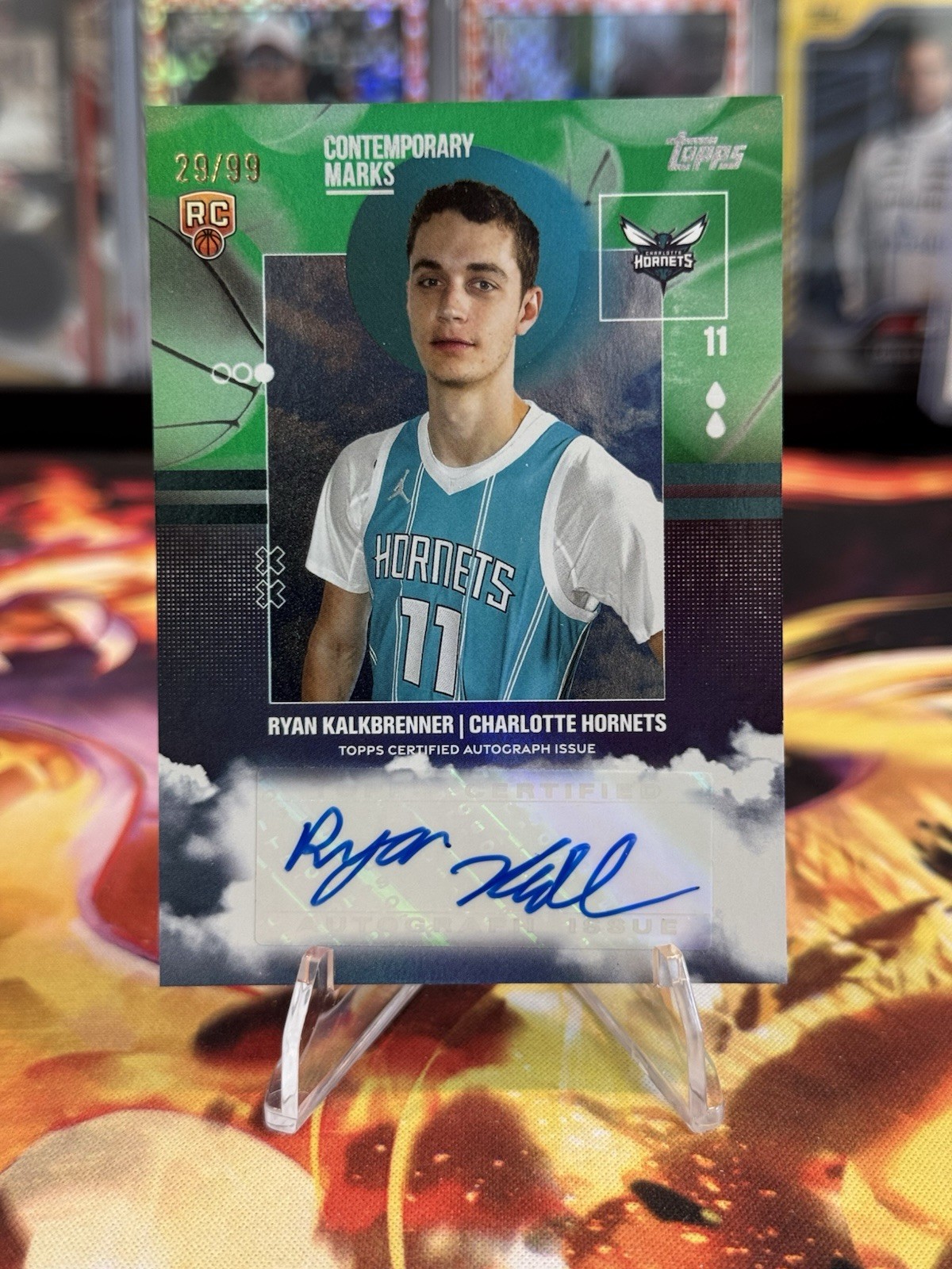 2025 Topps Ryan Kalkbrenner Green Contemporary Marks RC Auto /99