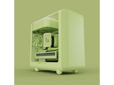 Hyte CS-HYTE-X50G-MM ATX Mid Tower Gaming PC Case Green (cshytex50gmm)