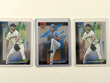 2025 Topps Finest Jacob Misiorowski RC #196 Brewers 3-Card Lot