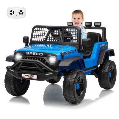 2 Seater Kids Electric Car 12V Ride on Toy Wheel Truck with Remote Control, LED