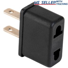 EU Euro Europe to US USA Power Jack Wall Plug Converter Travel Adapter BRAND NEW