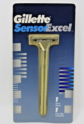 Vintage Gillette Sensor Excel Razor New Original Packaging 1993 USA NOS Sealed