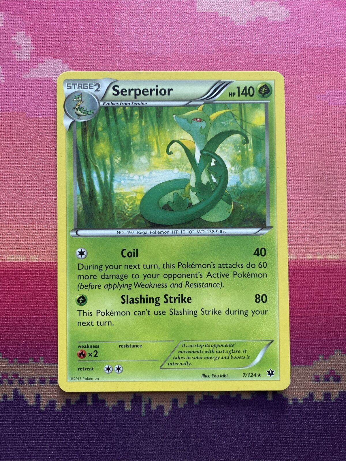 Pokemon Card Serperior Fates Collide Rare 7/124 Near Mint
