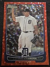 2012 Bowman Miguel Cabrera Red Cracked Ice #101 16/25 Detroit Tigers SSP 🔥 🔥 