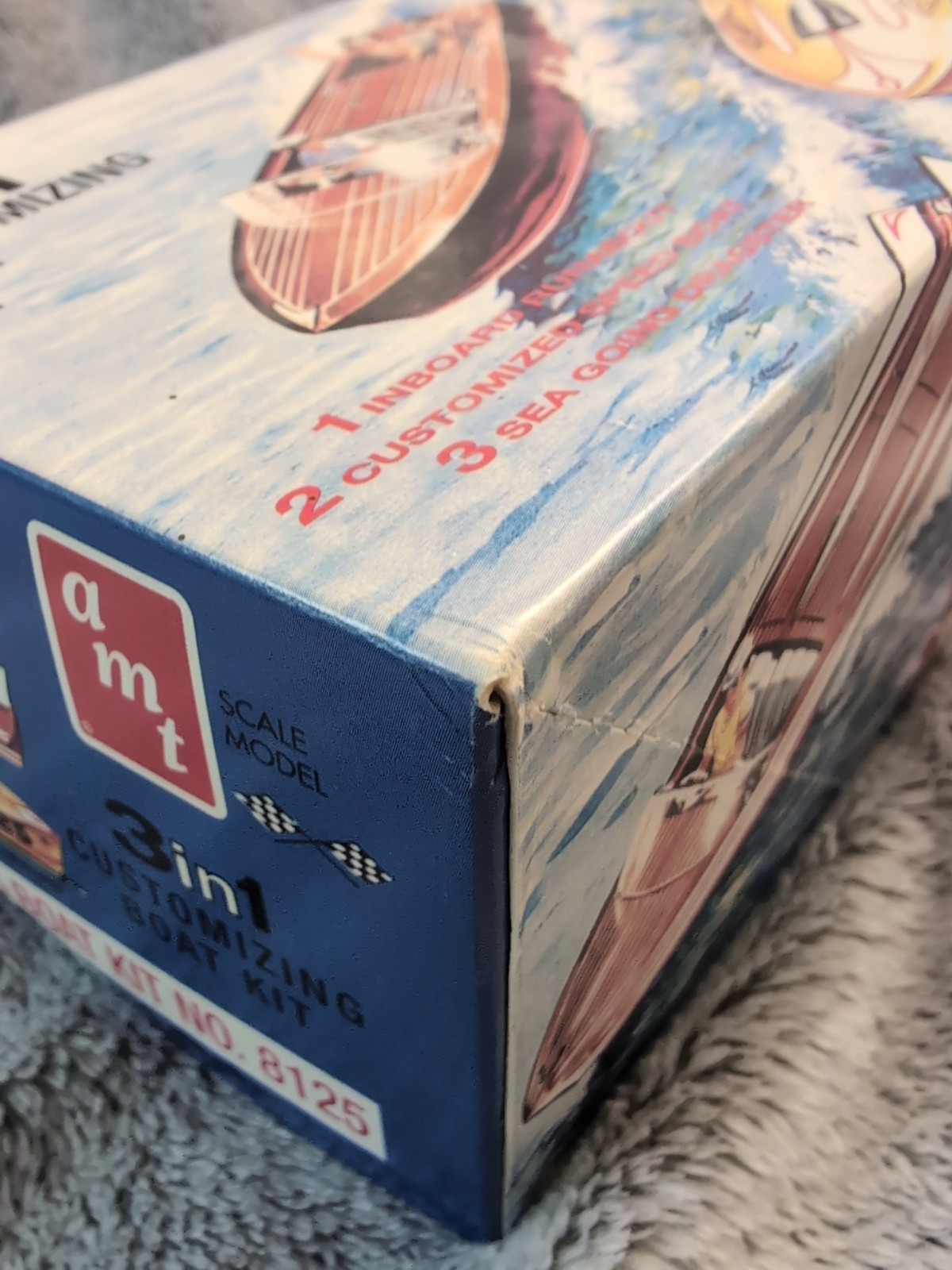 AMT Scale Model No. 8125 3in1 Customizing Boat Kit  Chris-Craft Runabout