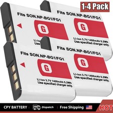 1-4x NP-BG1/FG1 Battery for Sony CyberShot DSC-W220 DSC-W230 DSC-W270 DSC-W290
