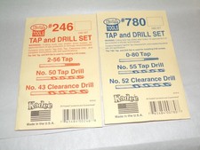 Kadee HO 246 780 Tap and Drill Sets, sealed unused