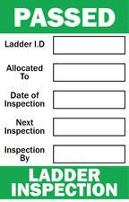 50 Ladder Safety Inspection Self Adhesive Vinyl Stickers Health & Safety