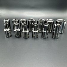 Craftsman 14 In. Drive 13 Piece 6 Point Shallow Metric Chrome Socket Set