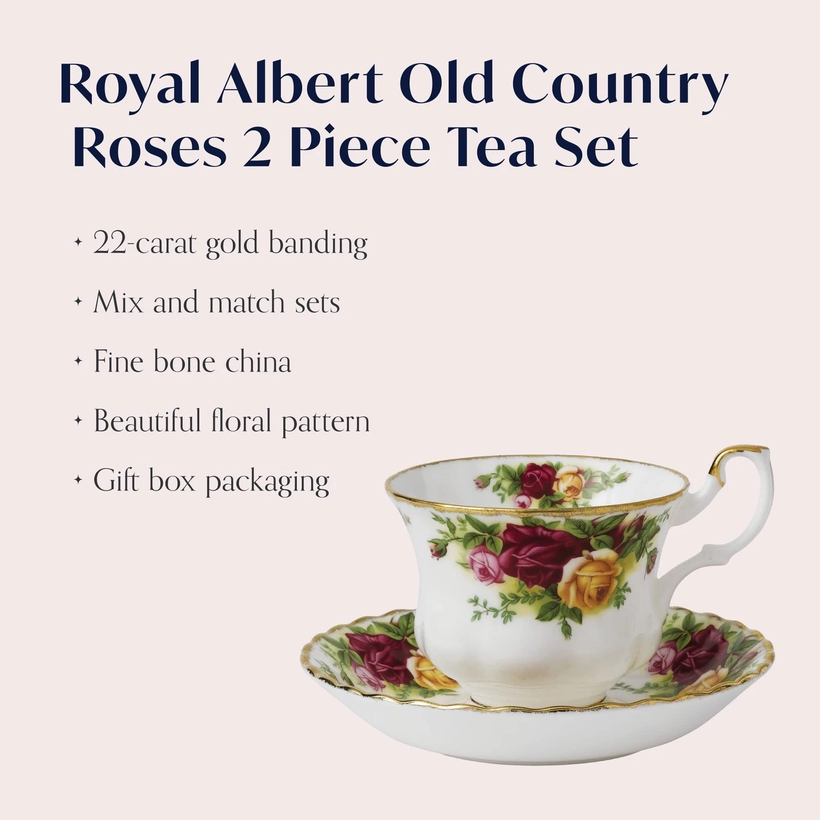 Royal Doulton Old Country Roses Teacup & Saucer - Thumbnail 3