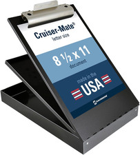 Metal Clipboard with Storage, Letter Size Heavy Duty Contractor Grade Clipboard