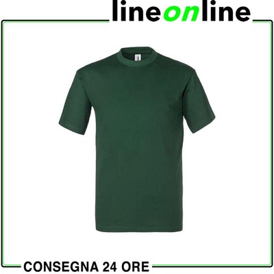 Maglietta da uomo con moto al tramonto verde bottiglia M