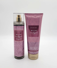 Bath Body Works Blush Cardigan Fine Fragrance Body Mist Body Cream Set of 2