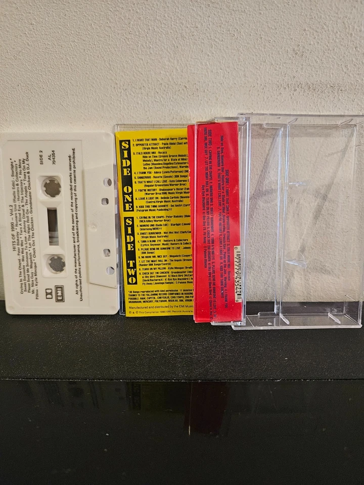 HITS OF 1990 VOLUME 2 Various Artists 1990 CASSETTE TAPE POP ROCK MEGADETH - Image 3 of 4