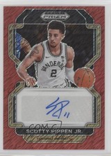 2022 Panini Prizm Draft Picks Red Shimmer 8/9 Scotty Pippen Jr #DP-SPJ Auto 0c3