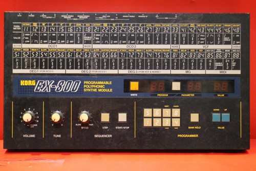 USED KORG EX-800 Programmable Polyphonic Synthesizer Module U1889 221221