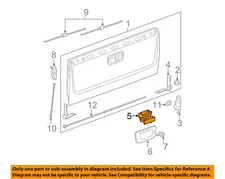 GM OEM Tailgate-Lock or Actuator Latch Release 20928119