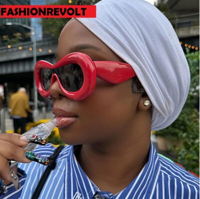 Sunglasses Women Lady Glasses Fashion Thick Frame Single Lens Gafas Lentes Nuevo