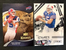 NFL - Trent Edwards 2009 Upper Deck ICONS & 2009 Donruss Rookies & Stars