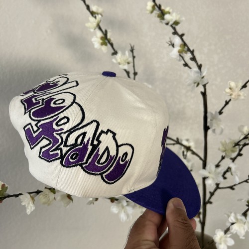 Full Graffiti Colorado Rockies Custom Snapback Hat Cap Two Tone Cream Dome - Picture 6 of 12