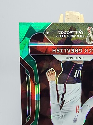 Jack Grealish 2022 FIFA World Cup #87 Panini Rewards Green Ice