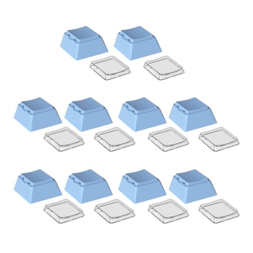 8pcs PBT Blank Keycap Cheey Profile PBT+PC 1U Keycaps for Mechanical Keyboards - Afbeelding 15 van 18