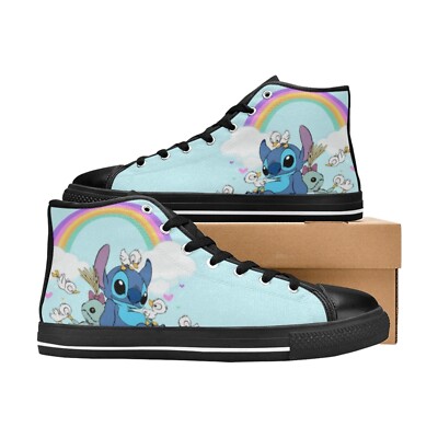Custom Stitch High Tops Sneaker Canvas Women Shoes