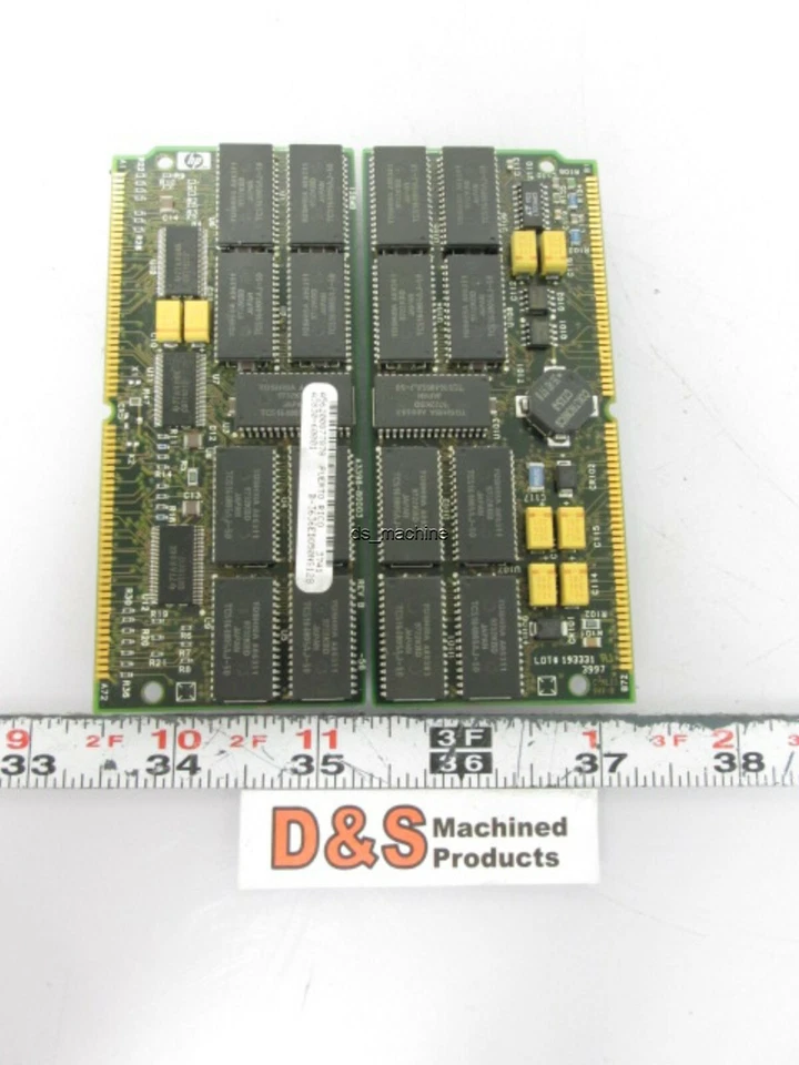 Lot of 2 HP A3398-80003 Memory Modules 128MB Each, 256MB Total SIMM  - Image 2 of 2