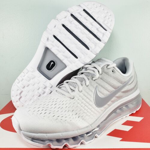Abnormal upright Qualification Nike Air Max 2017 Pure Platinum Running Shoes Men 7.5 849559-009 White Wolf  Grey | eBay