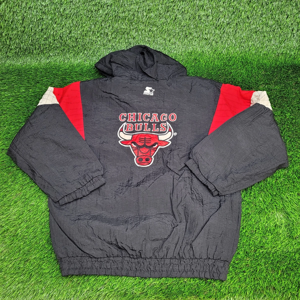 Vintage 90s Chicago Bulls NBA Starter Puffer Jacket Size L 