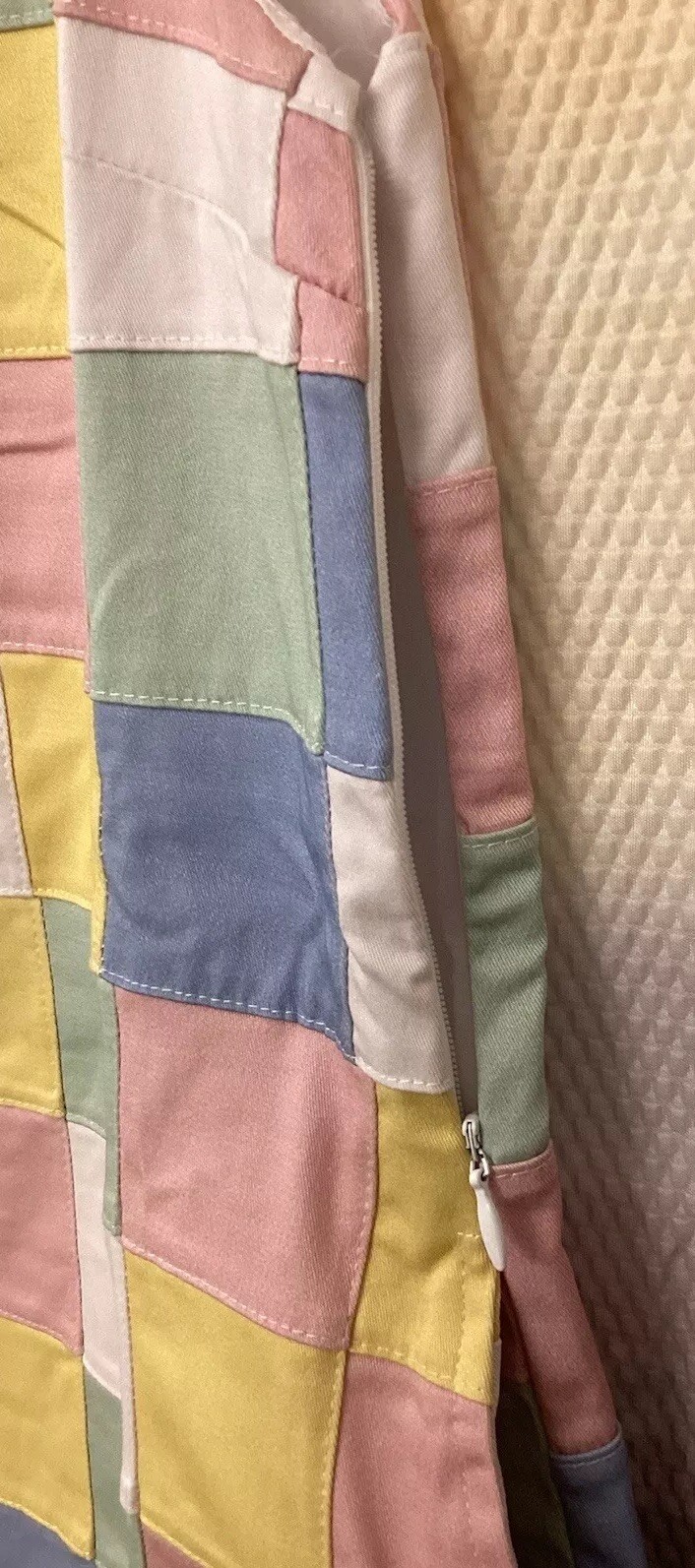 Kiel James Patrick Pastel Patchwork Shift Dress N… - image 8